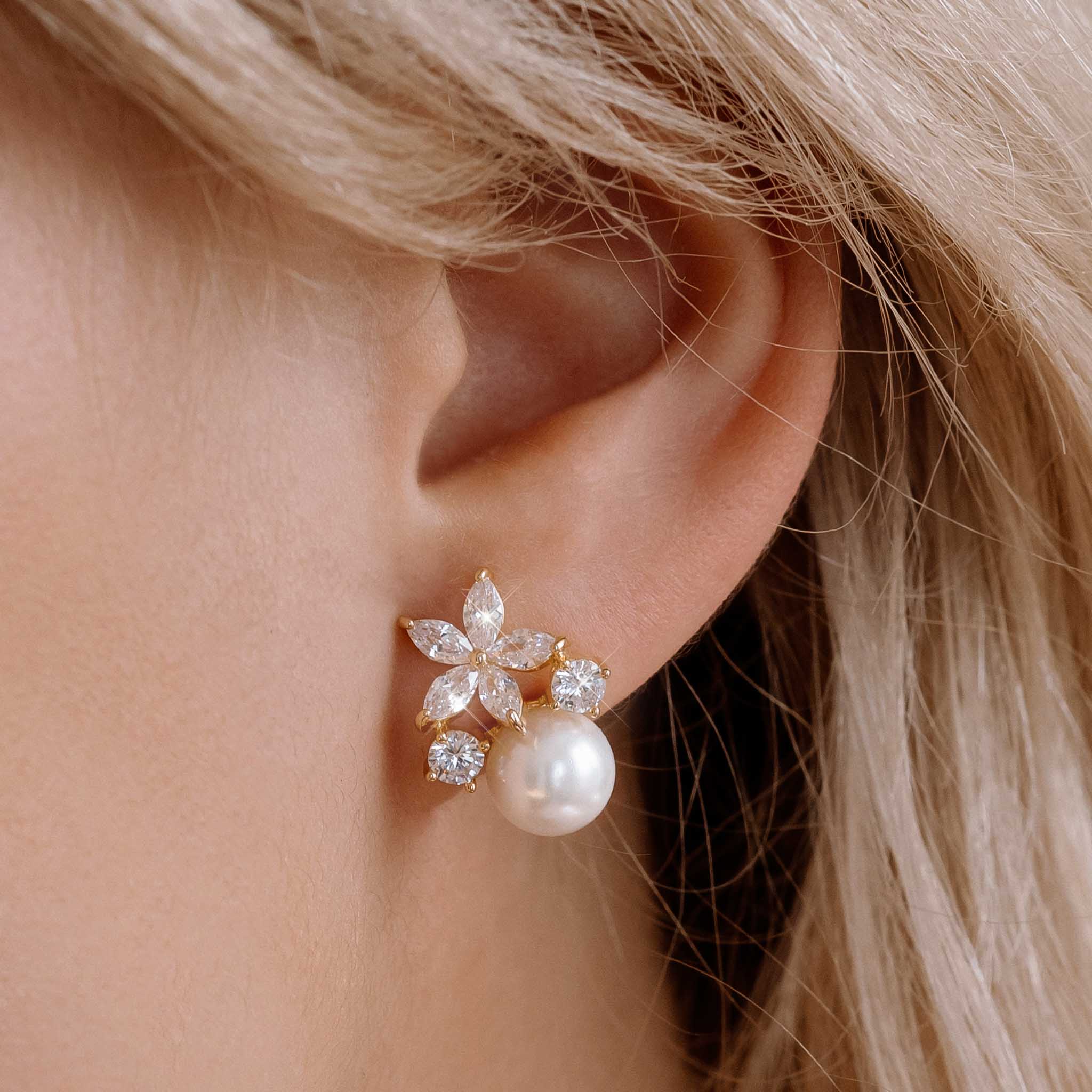 Ensemble Fleur Perla Gold