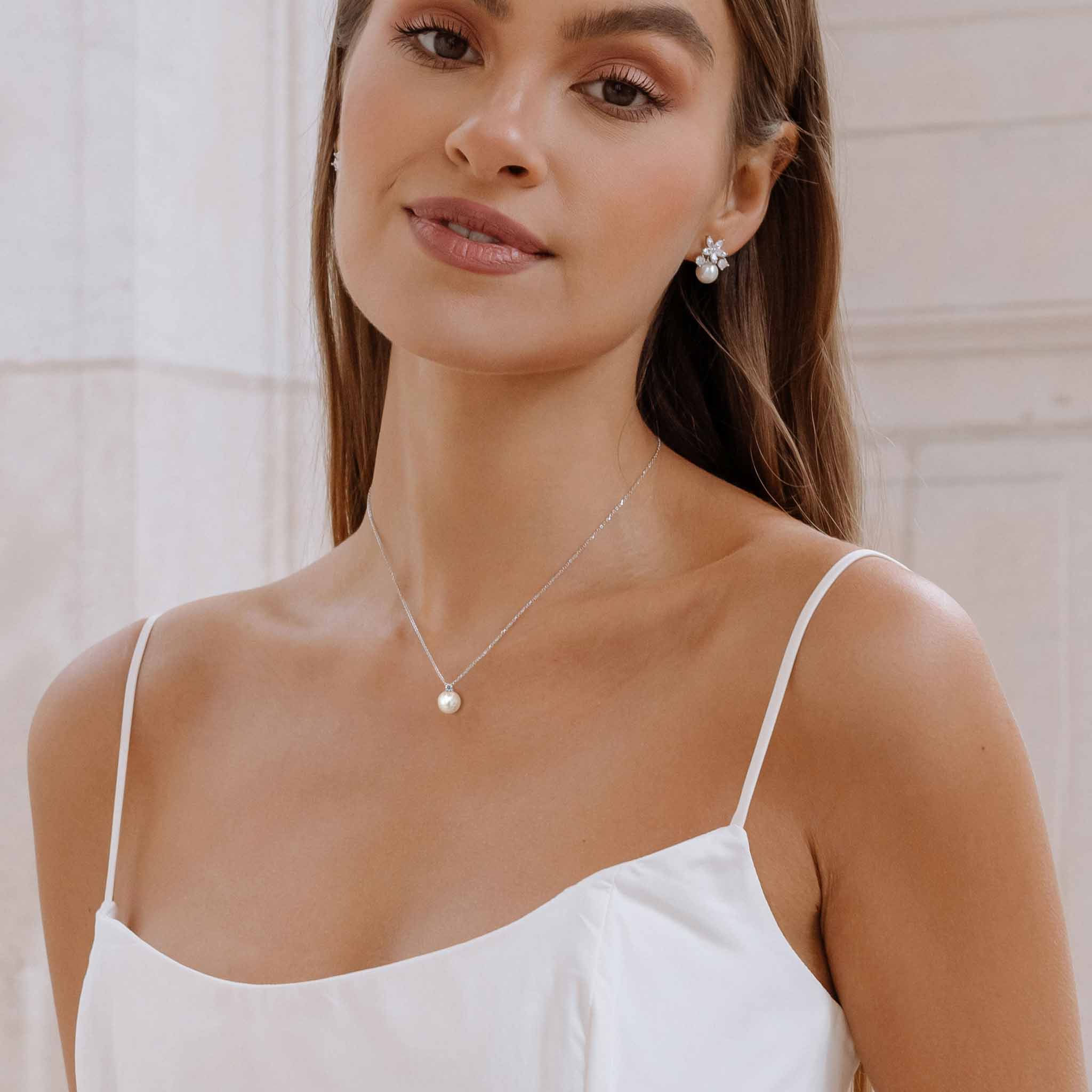 Ensemble Fleur Perla Silver