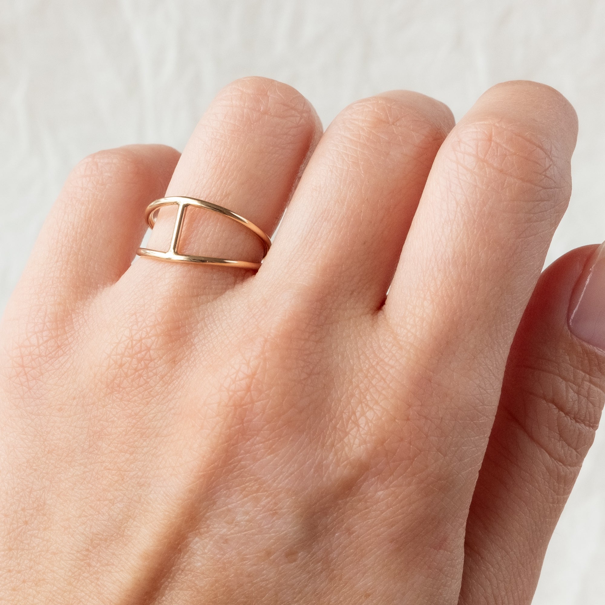 Sample 11: Gold Filled Statement Ring - size 5, 6