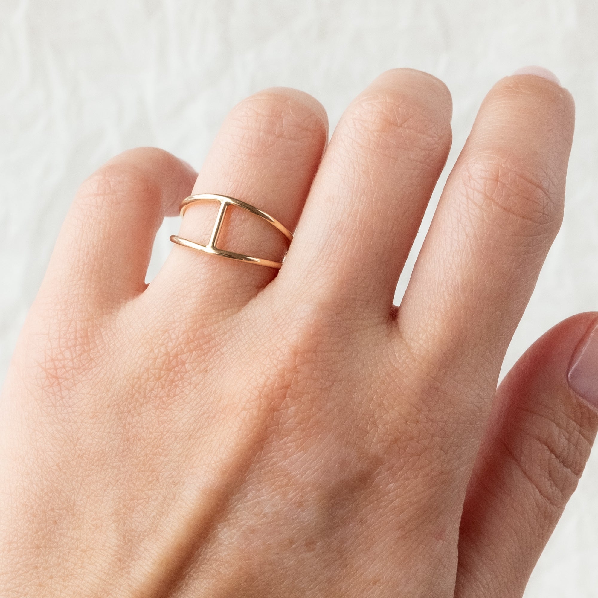 Sample 11: Gold Filled Statement Ring - size 5, 6