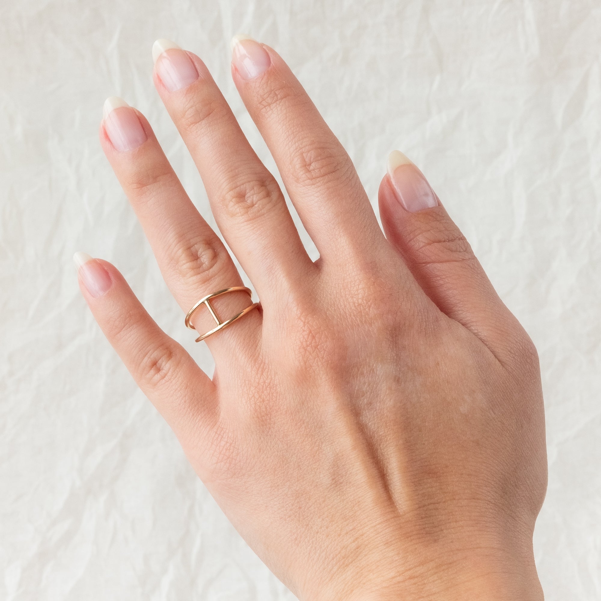 Sample 11: Gold Filled Statement Ring - size 5, 6