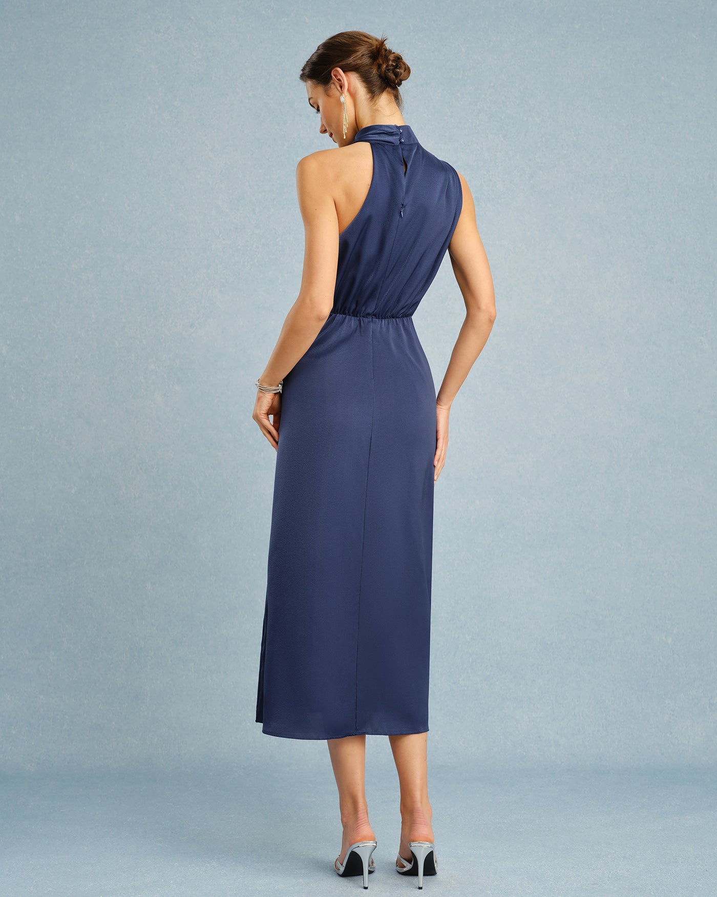 Blue Turtle Tunic Midi Dress